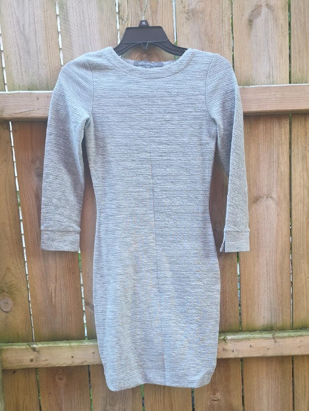 Heather Gray Long Sleeve Sheath Dress - Women